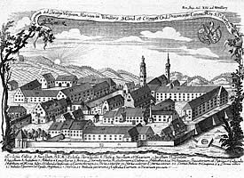 Klosterdorf Windberg - historische Zeichnung