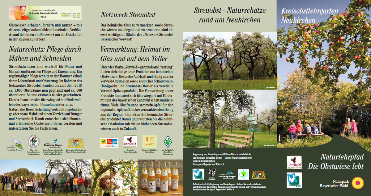 Flyer Naturlehrpfad im Kreisobstlehrgarten