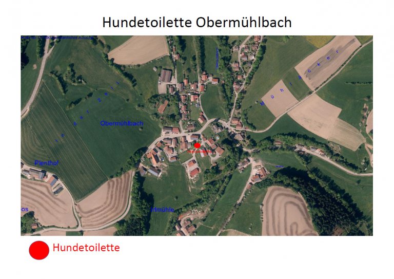 Standort der Hundetoilette in Obermühlbach