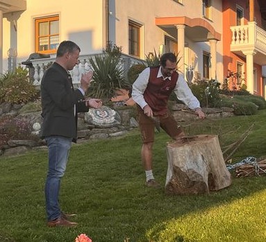 SV Neukirchen-Steinburg Schirmherrenbitten 2022 Reisig hacken