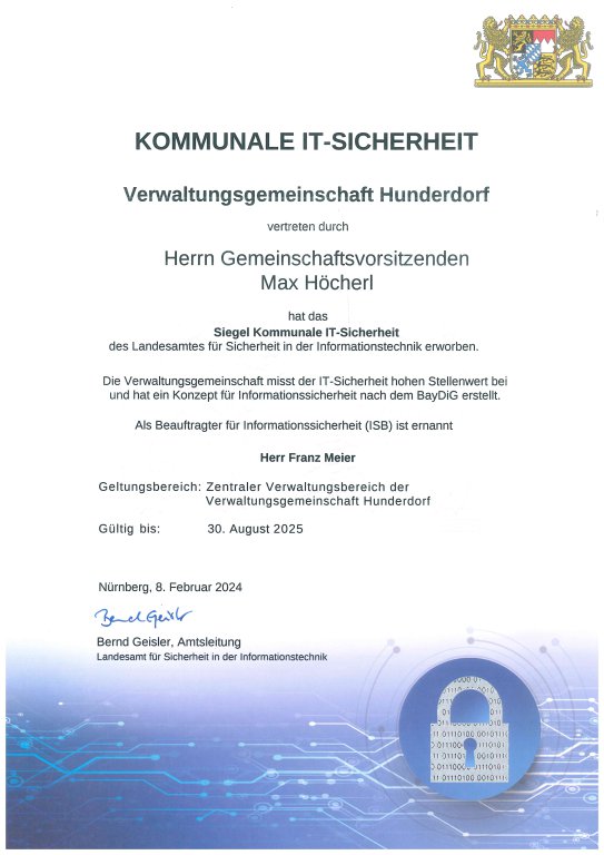 Bayerisches Siegel Kommunale IT-Sicherheit